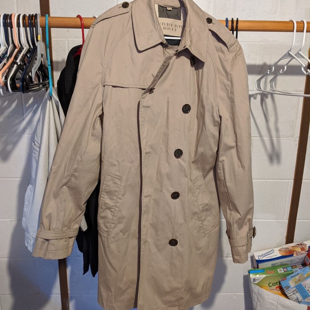 Burberry men's trench coat xxl